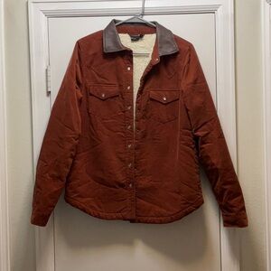 Cruel Denim Rust Sherpa Lined Barn Jacket